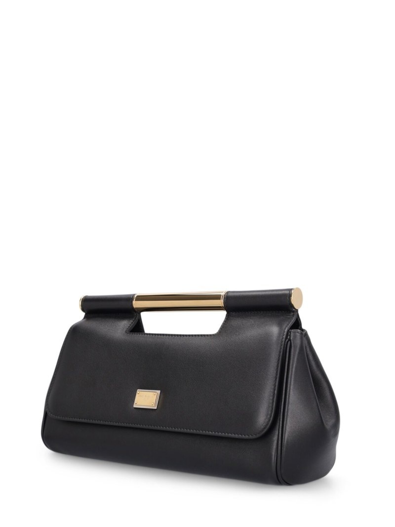 Sicily elongated leather top handle bag - 2