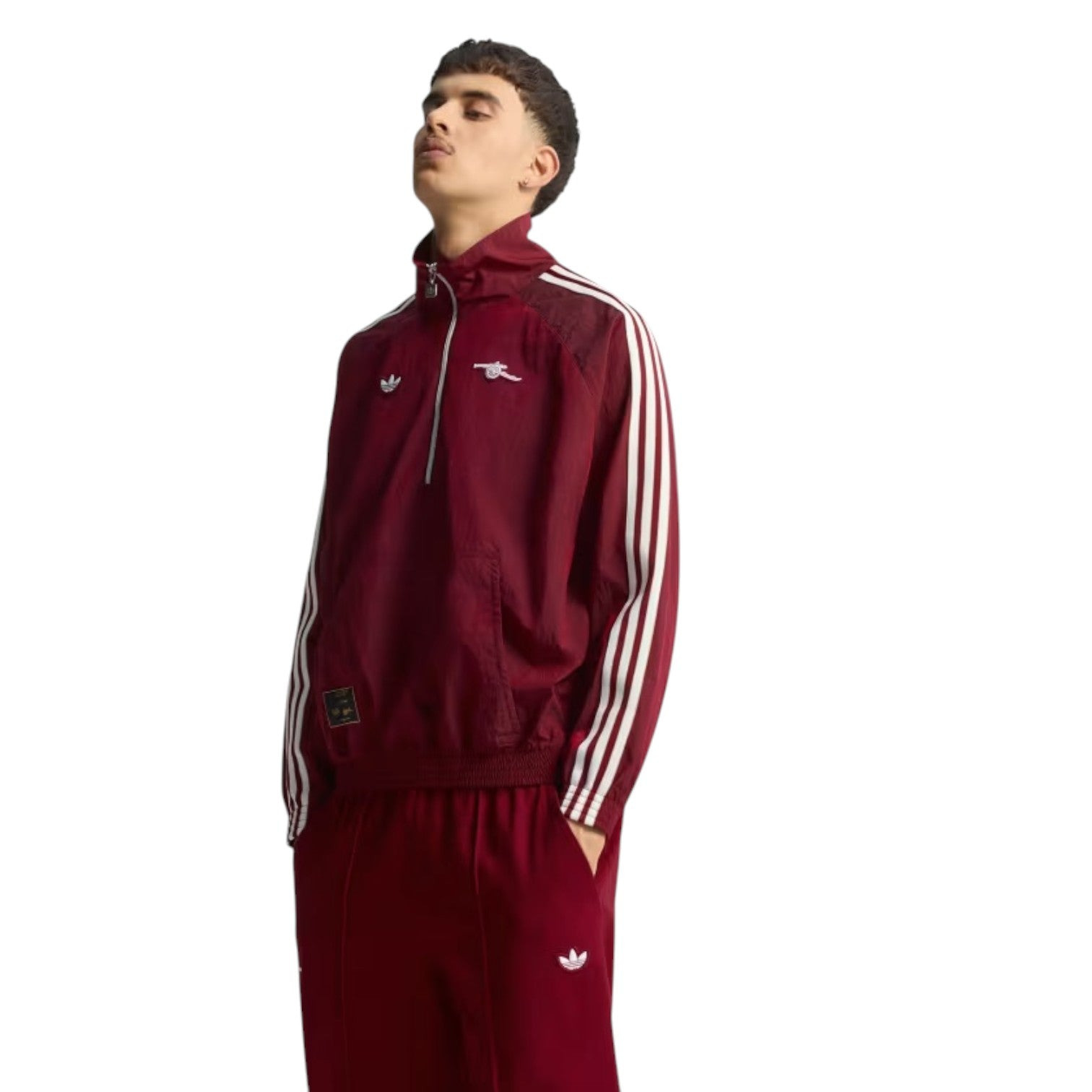 adidas Arsenal Terrace Icon Half-Zip Jacket 'Team Coll Burgundy'  JM9399 - 2
