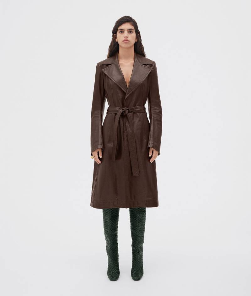 shiny leather coat 1