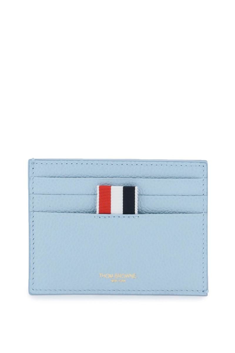 THOM BROWNE 4-BAR LEATHER CARD HOLDER - 1