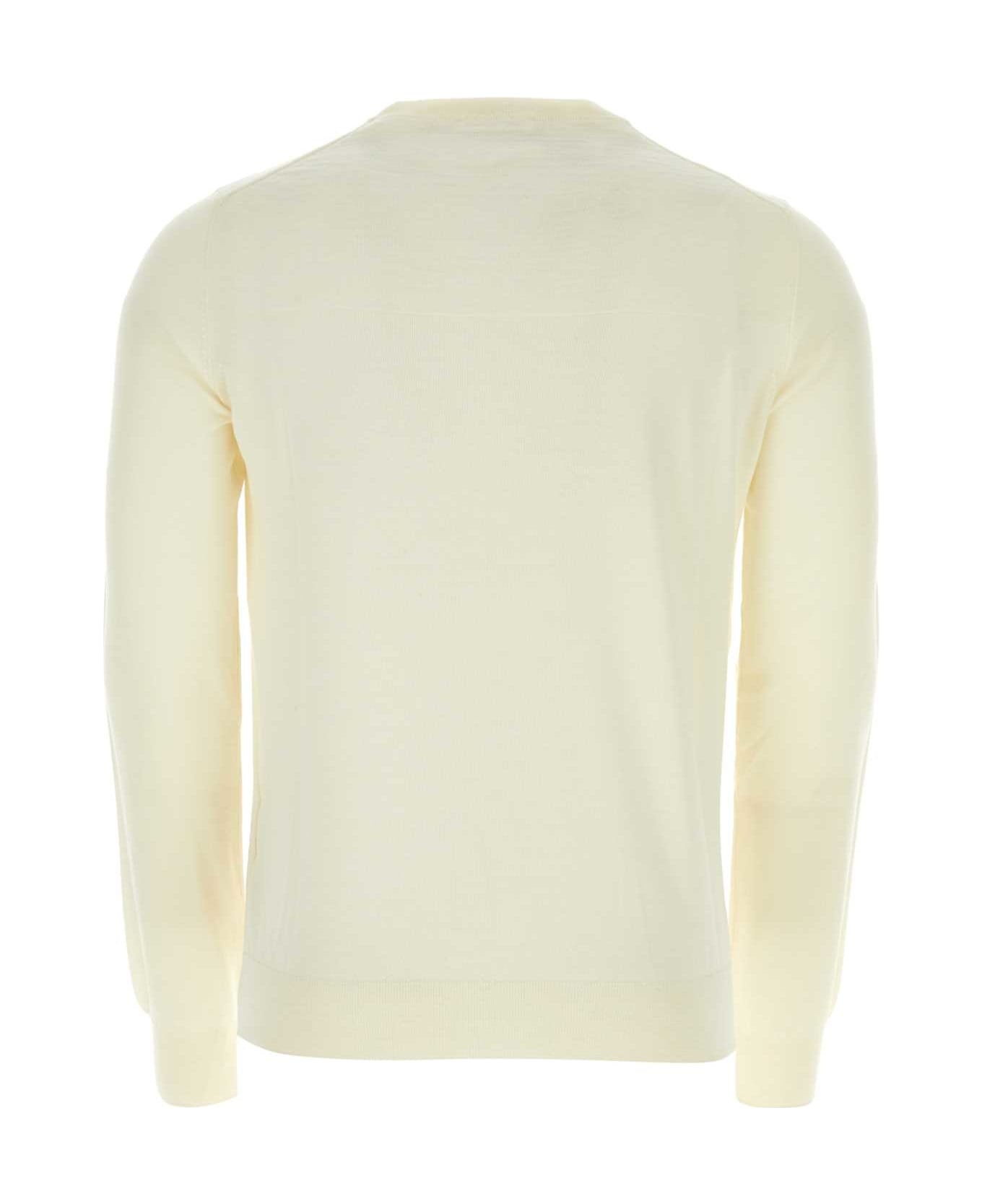 Ivory Wool Sweater - 2