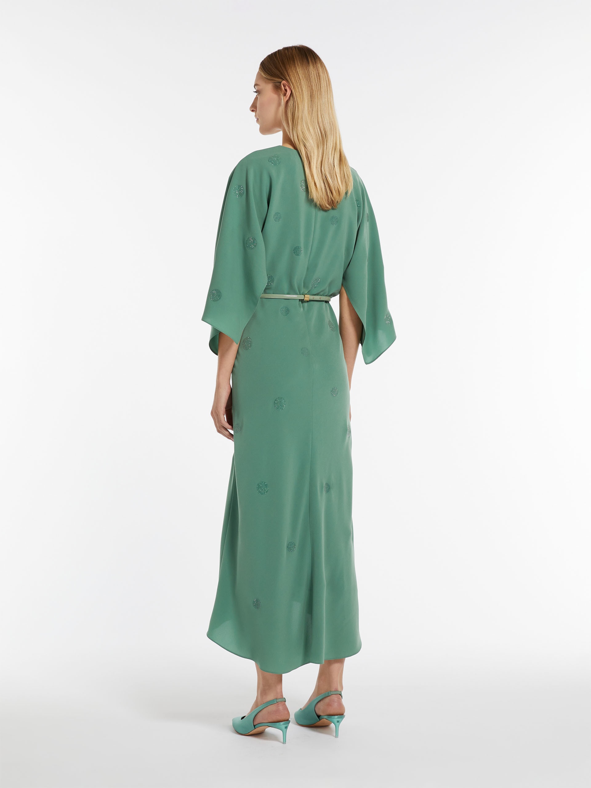 【Max Mara】CRESO LONG CADY DRESS Long cady dress, black | 