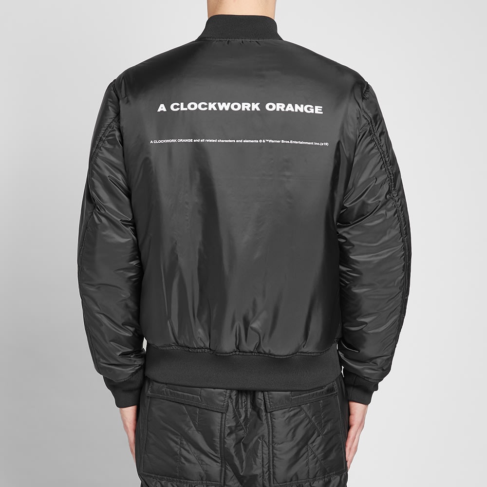 Undercover x A Clockwork Orange Rose Motif Reversible Bomber Jacket - 5