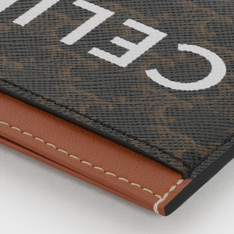 Card holder in Triomphe canvas with Celine Print 4