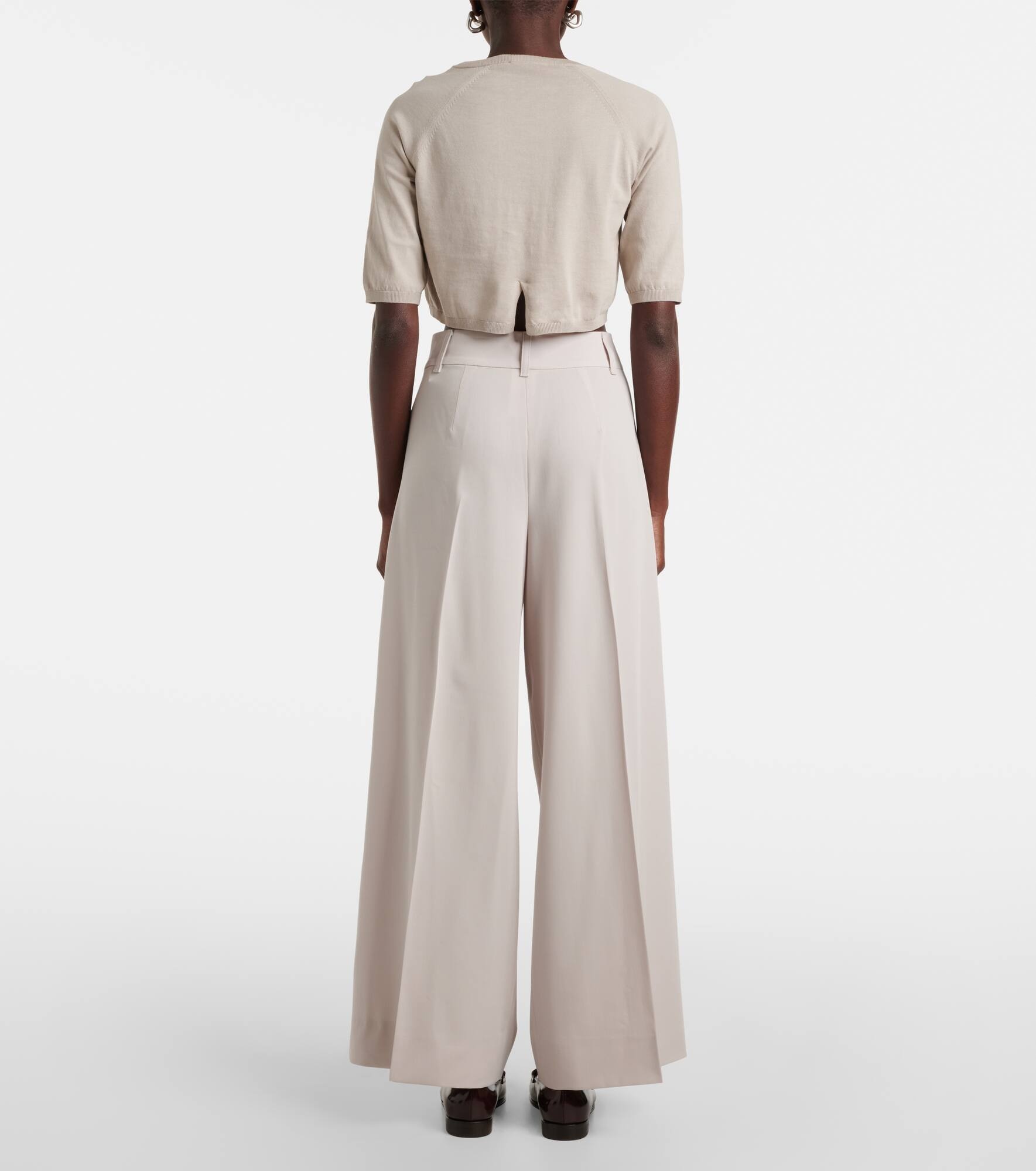 Nichols wool wide-leg pants - 3