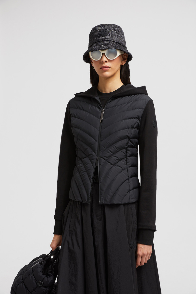 Moncler Padded Diagonal-Quilted Cotton Zip-Up Hoodie outlook