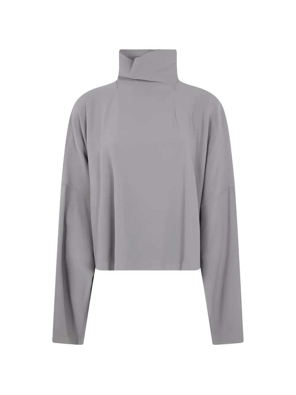 high-neck long-sleeve top - 1