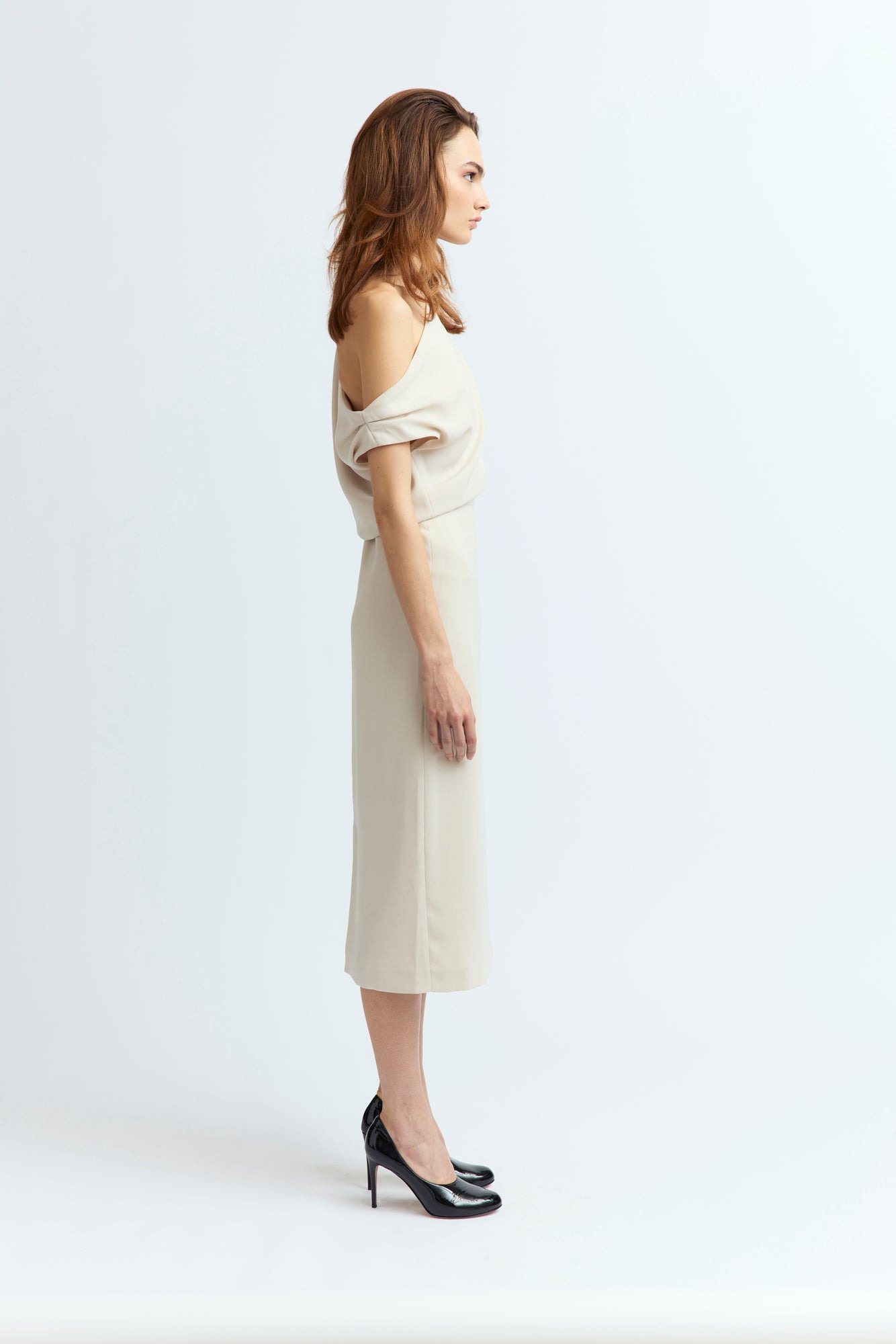 KIRA MIDI DRESS IN CREPE - 4