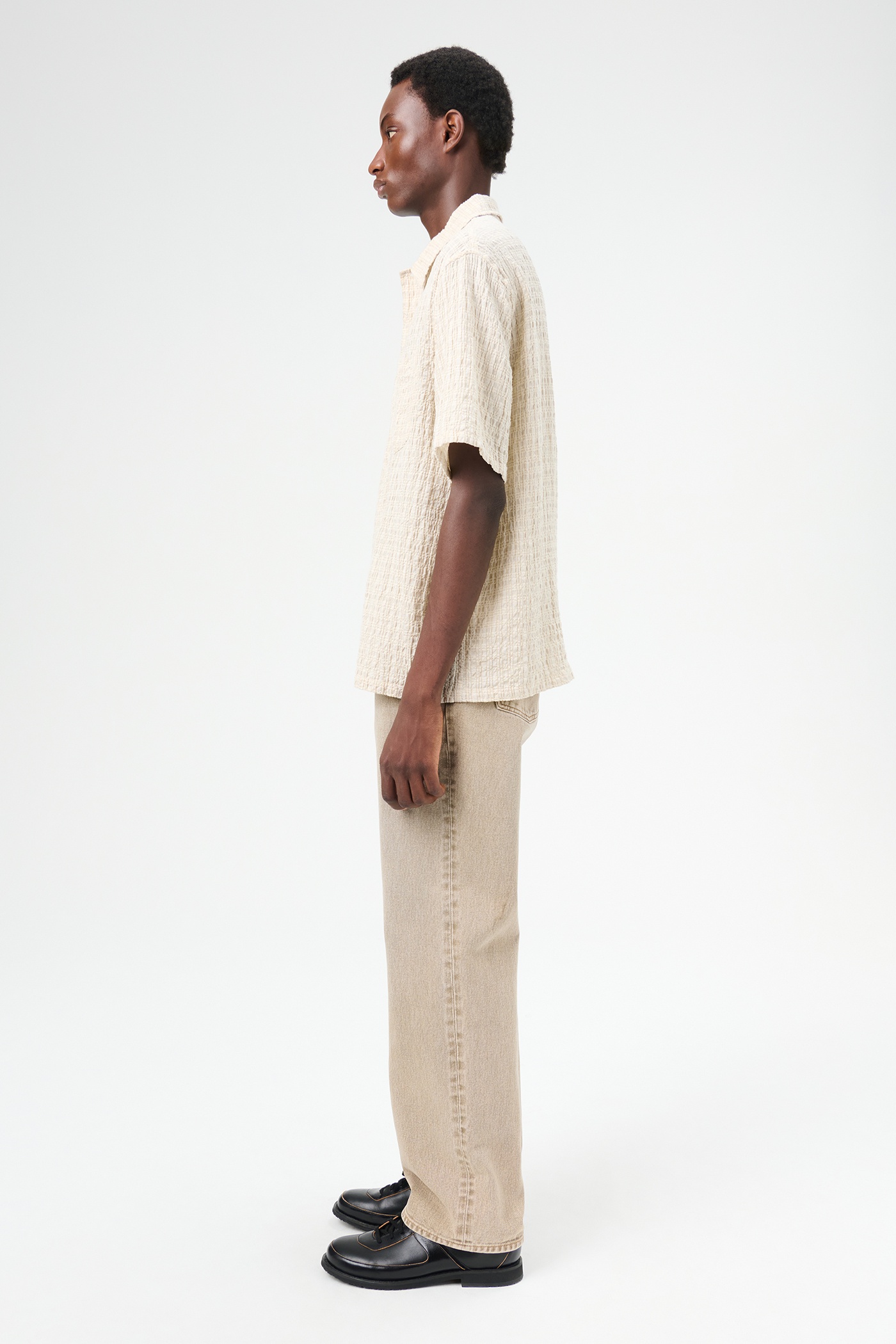 Box Shirt Shortsleeve Light Authentic Seersucker - 4