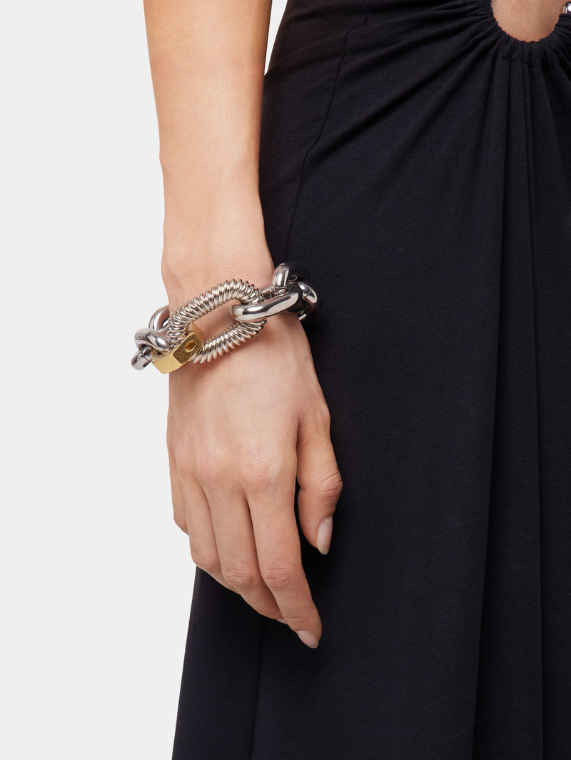SILVER/GOLD XL LINK BRACELET 1