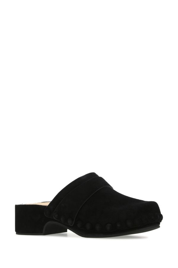 Black suede Joy clogs - 2