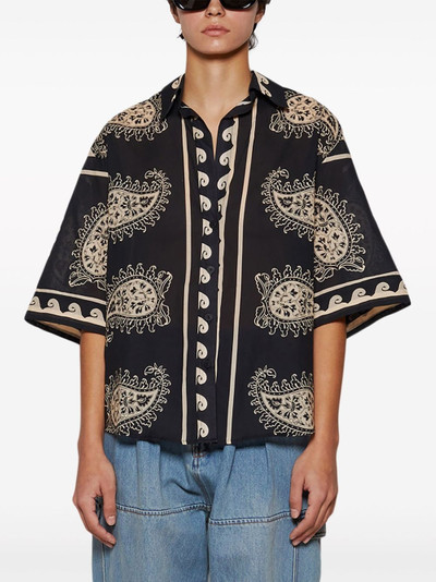 Johanna Ortiz paisley-print cotton shirt outlook