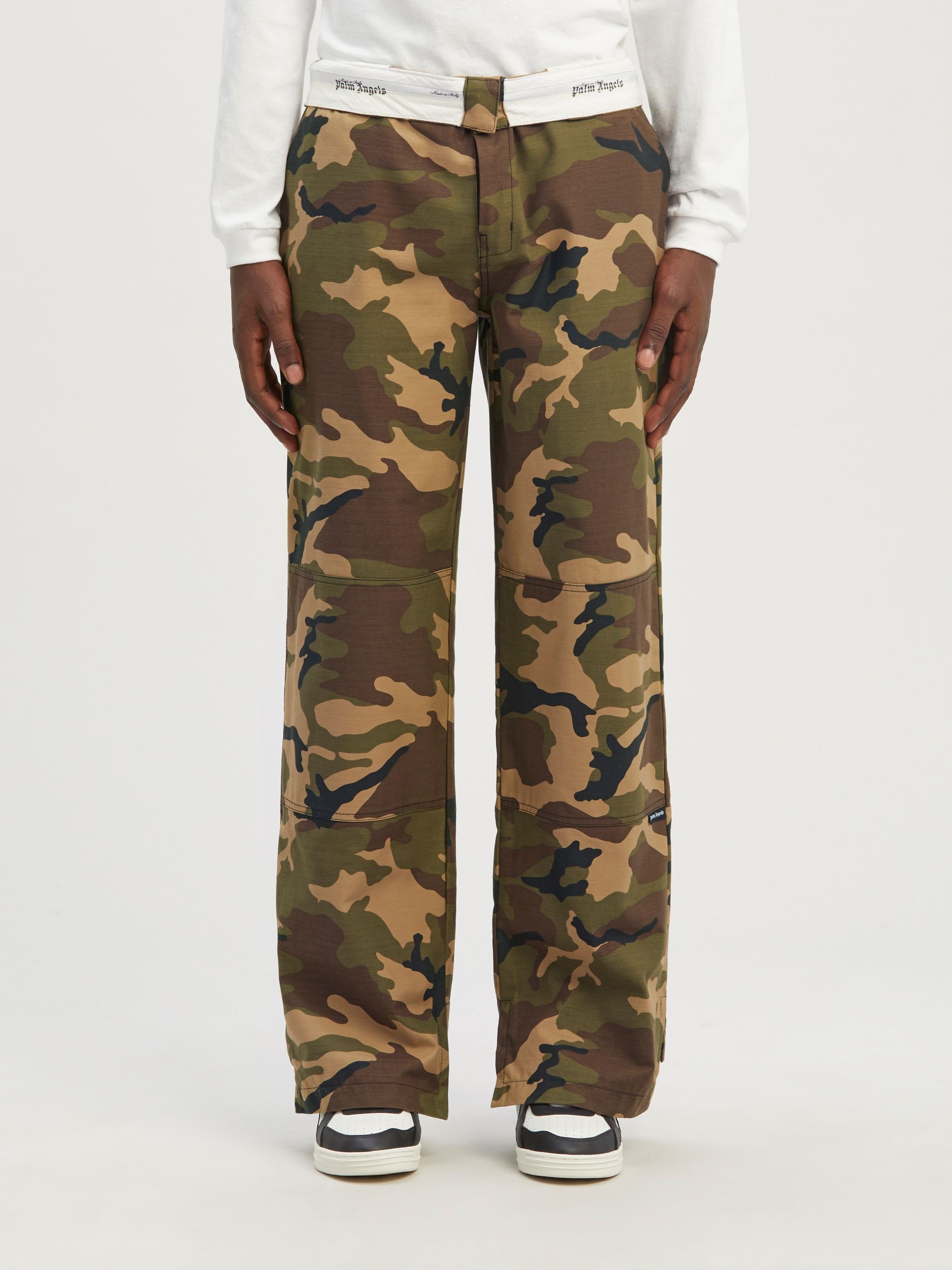 【関税＆送料込み】Palm Angels \"l Frame\" Cargo Trousers Palm Angels Casual pants for Men | Online Sale up to 80% off