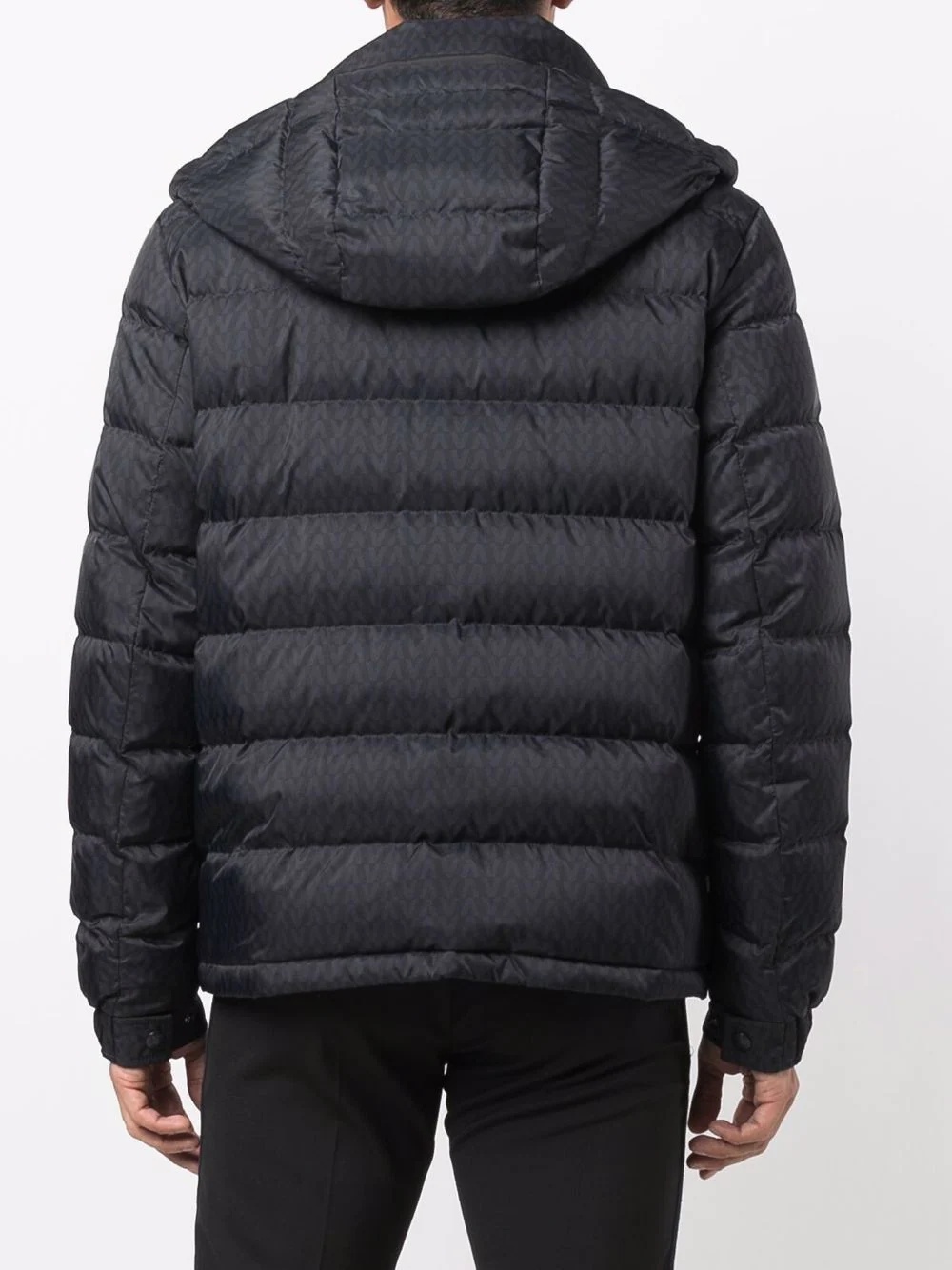 V-print puffer jacket - 4