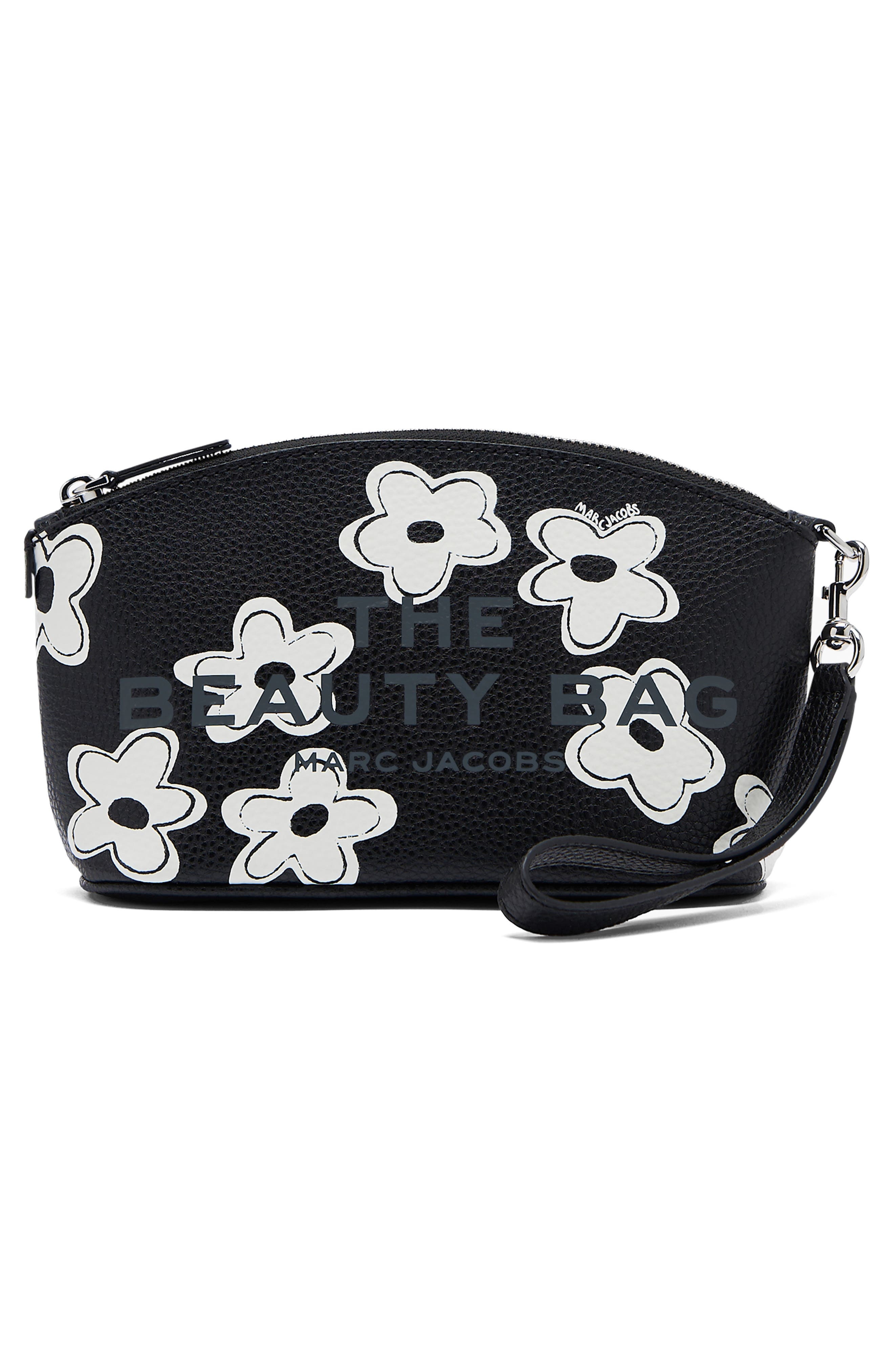 Marc Jacobs The Daisy Leather Beauty Bag in Black/white at Nordstrom - 2