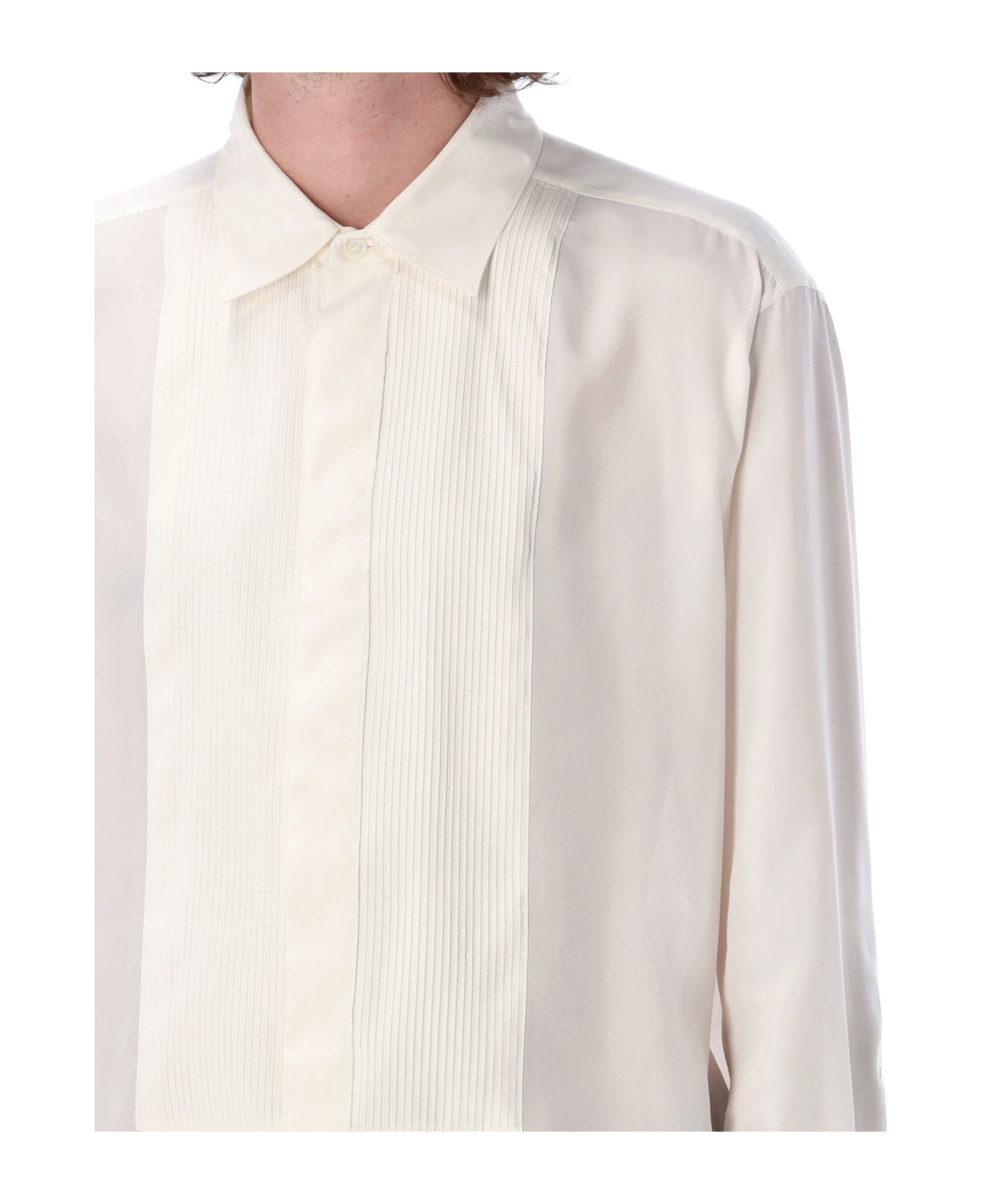 Smoking Silk Shirt - 5