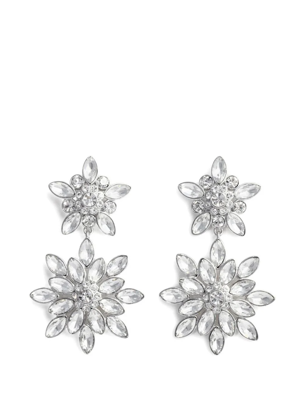 crystal-embellished earrings - 1