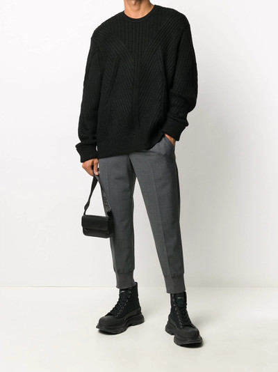 Neil Barrett rib-knit jumper outlook