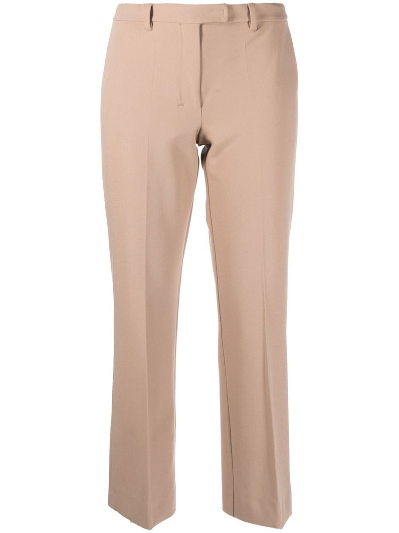 cropped straight-leg trousers 1