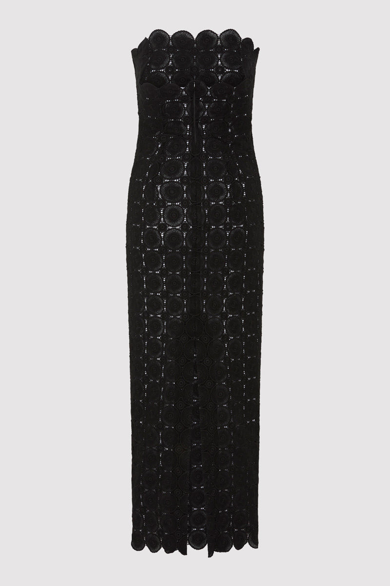 ST. AGNI Doily Column Dress - Black outlook