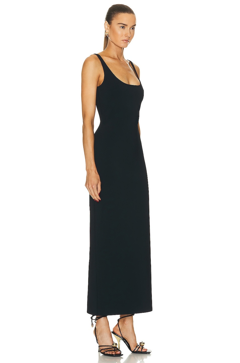 Compact Viscose Long Dress - 2