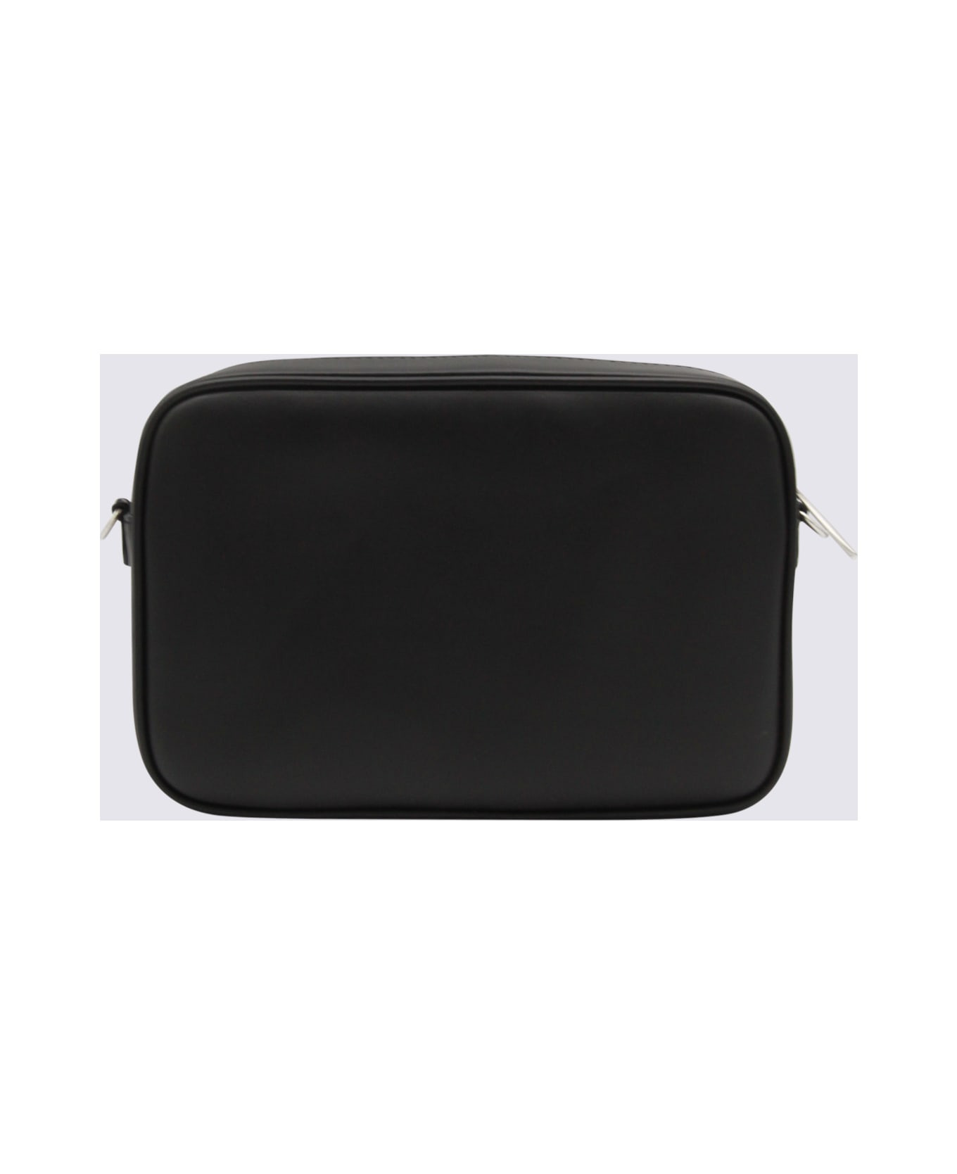 Black Leather Ff Crossbody Bag - 3