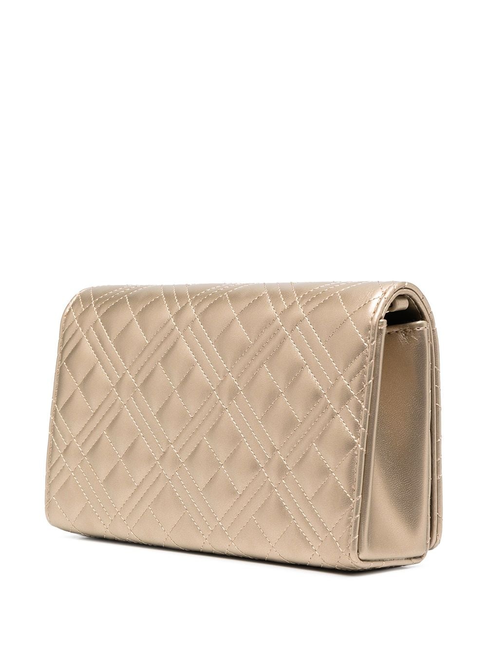 quilted logo shoulder bag - 3