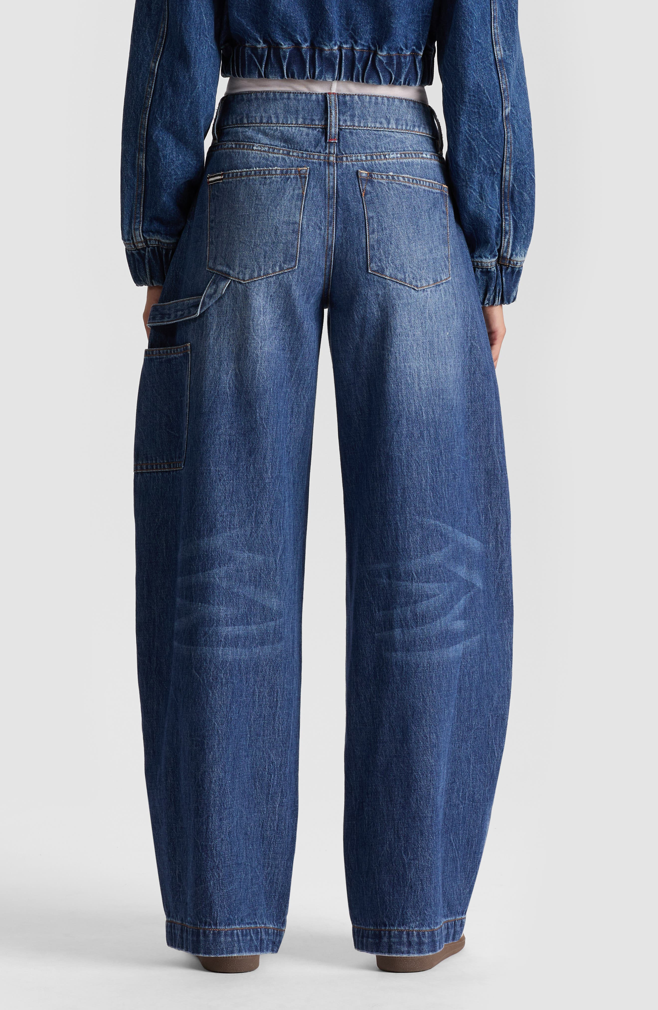 Alice + Olivia Andie Carpenter Barrel Leg Jeans in Cambria Vintage at Nordstrom - 2