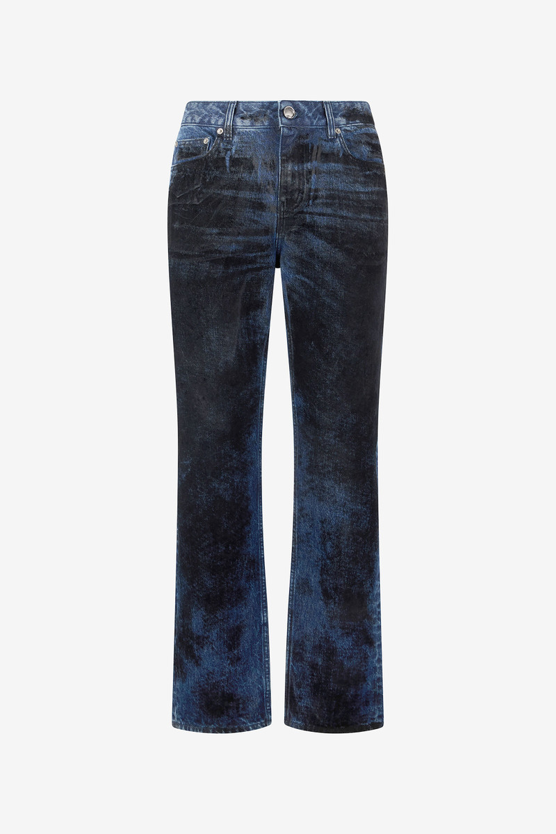 Jeans With Contrasting Discoloration Detailing 1