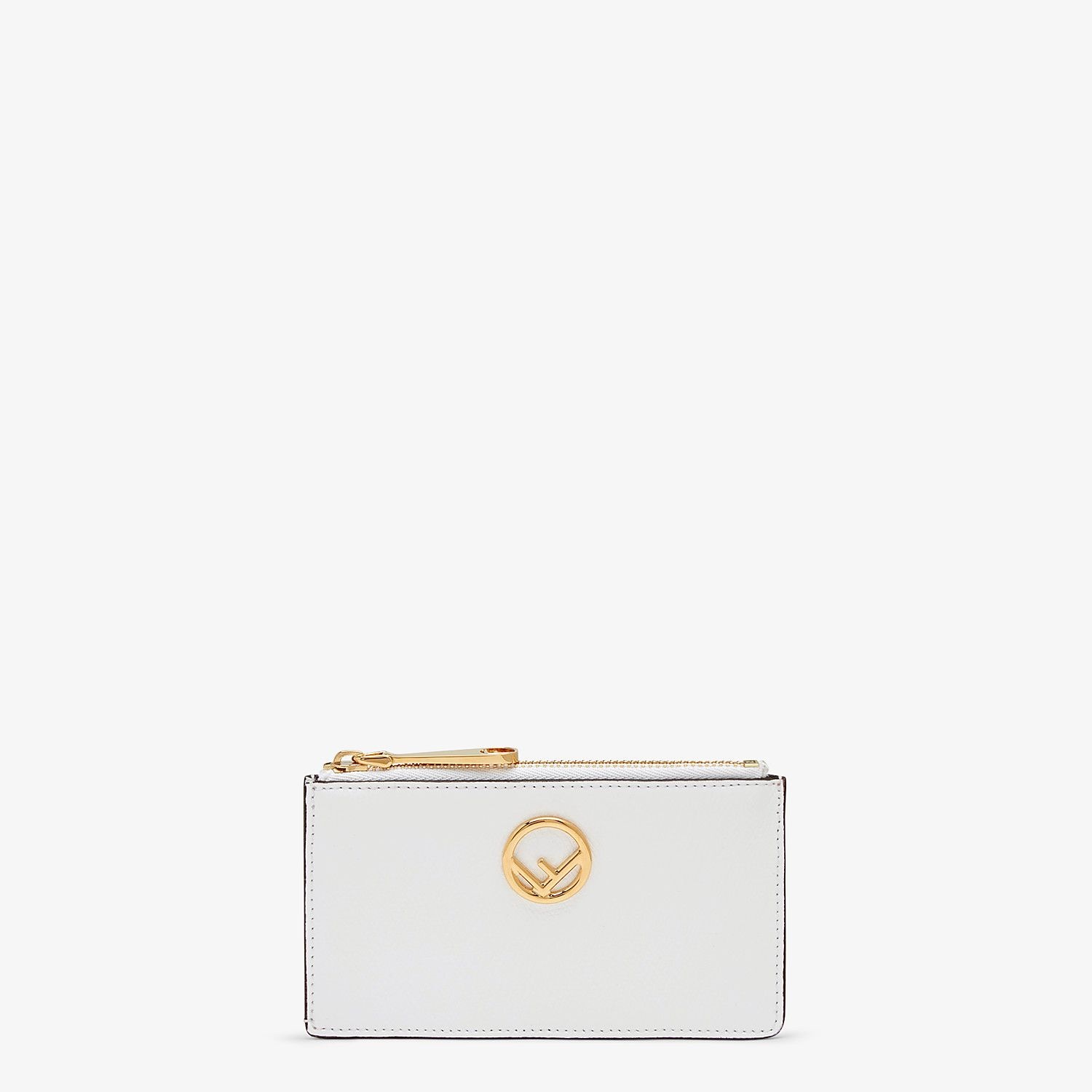 White leather card holder - 1