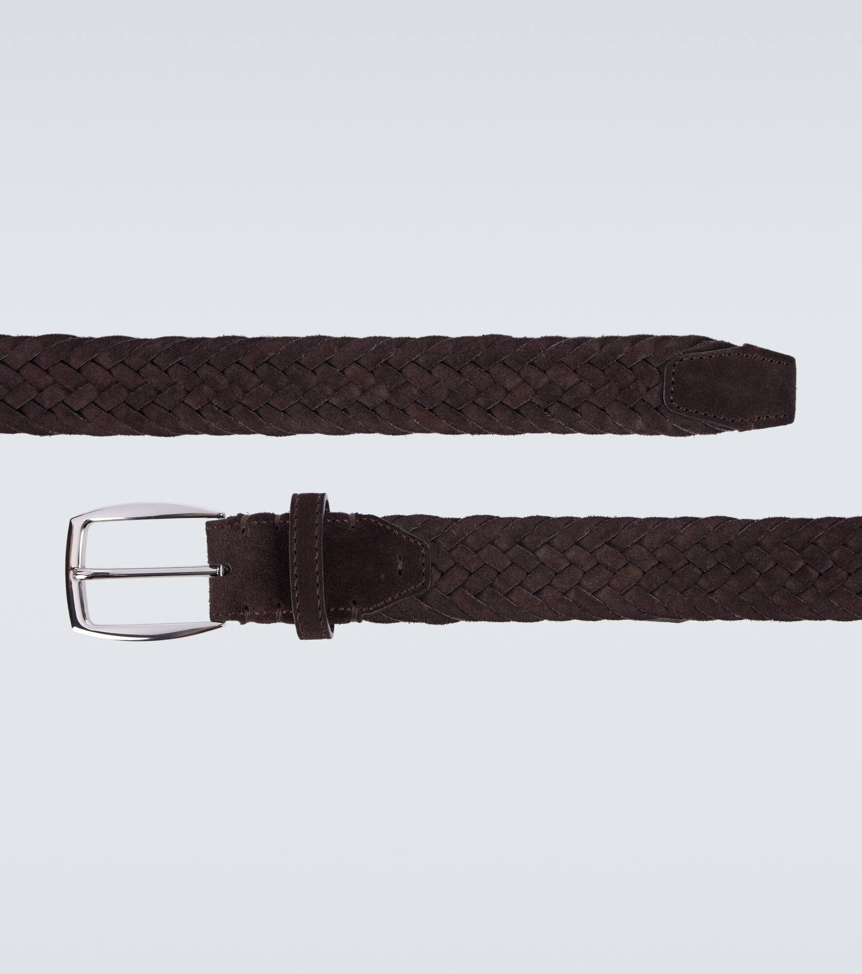 Braided suede belt - 4