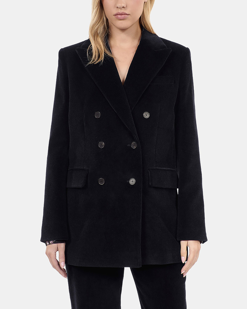 BLACK CORDUROY SUIT JACKET 4