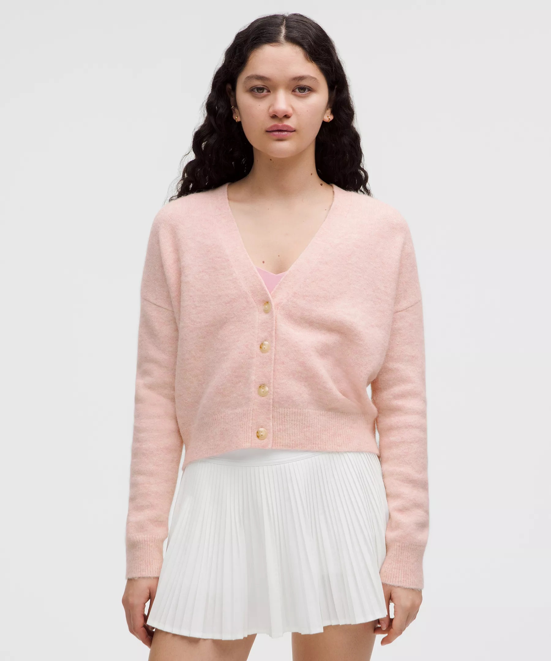 Women's Alpaca Wool-Blend Cardigan Sweater - 1