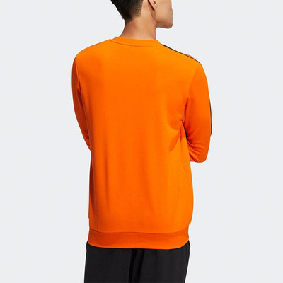 adidas Men's adidas neo Ce 3s Swt Casual Sports Round Neck Pullover Orange HD4669 outlook