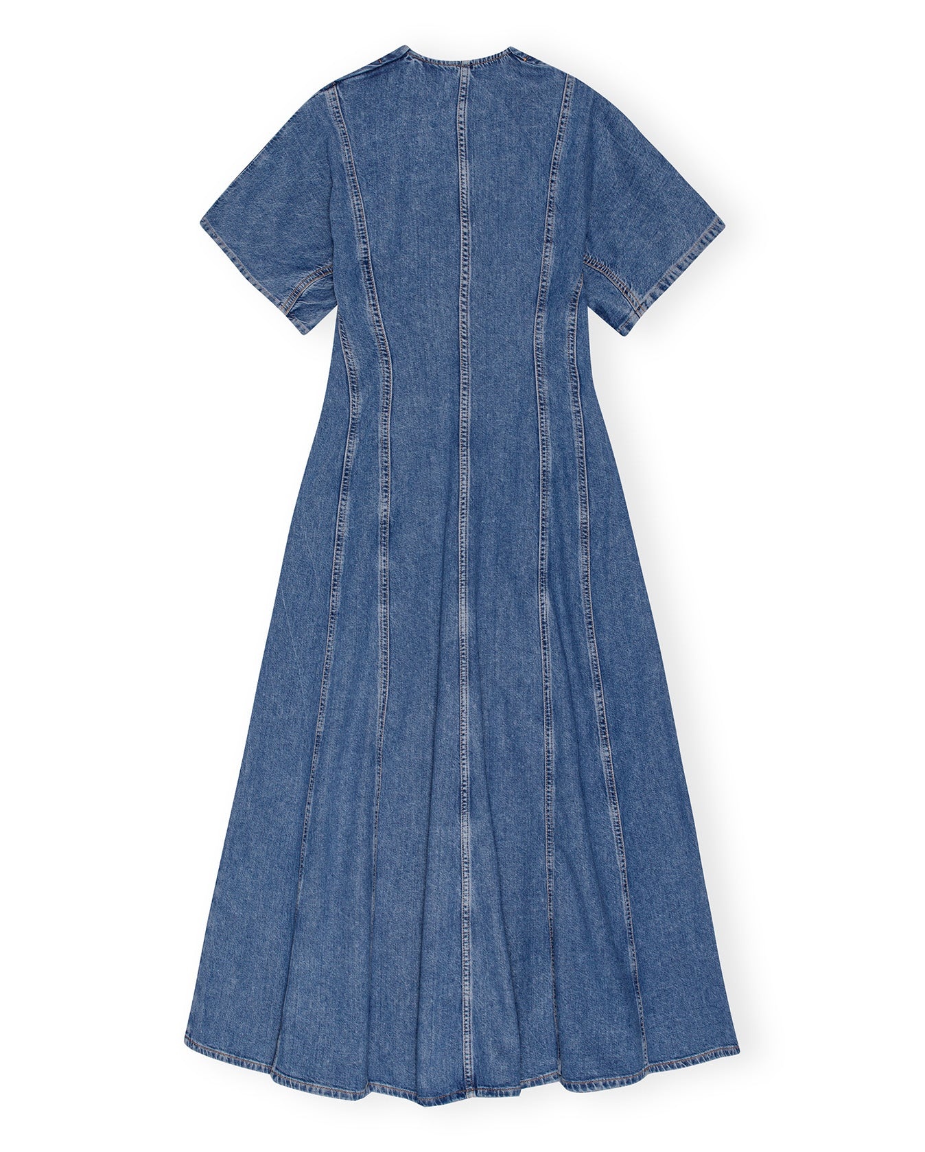 Future Denim Maxi Dress - Mid Blue Stone - 2