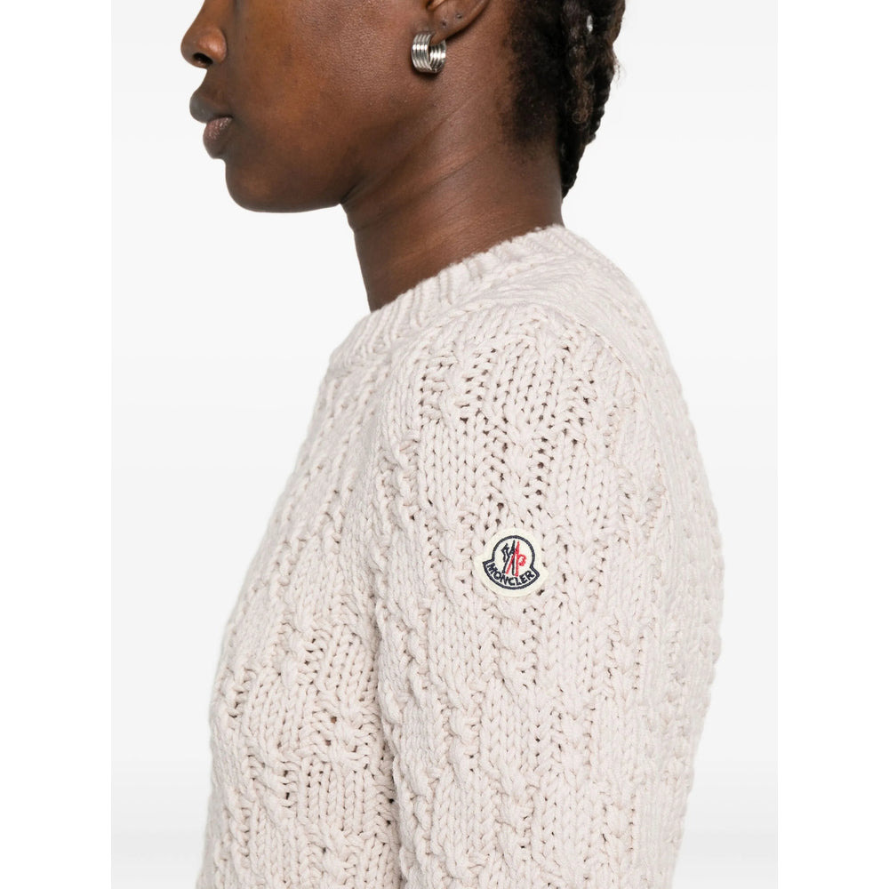 Moncler Neutrals Knitwear - Jumpers Women - 5