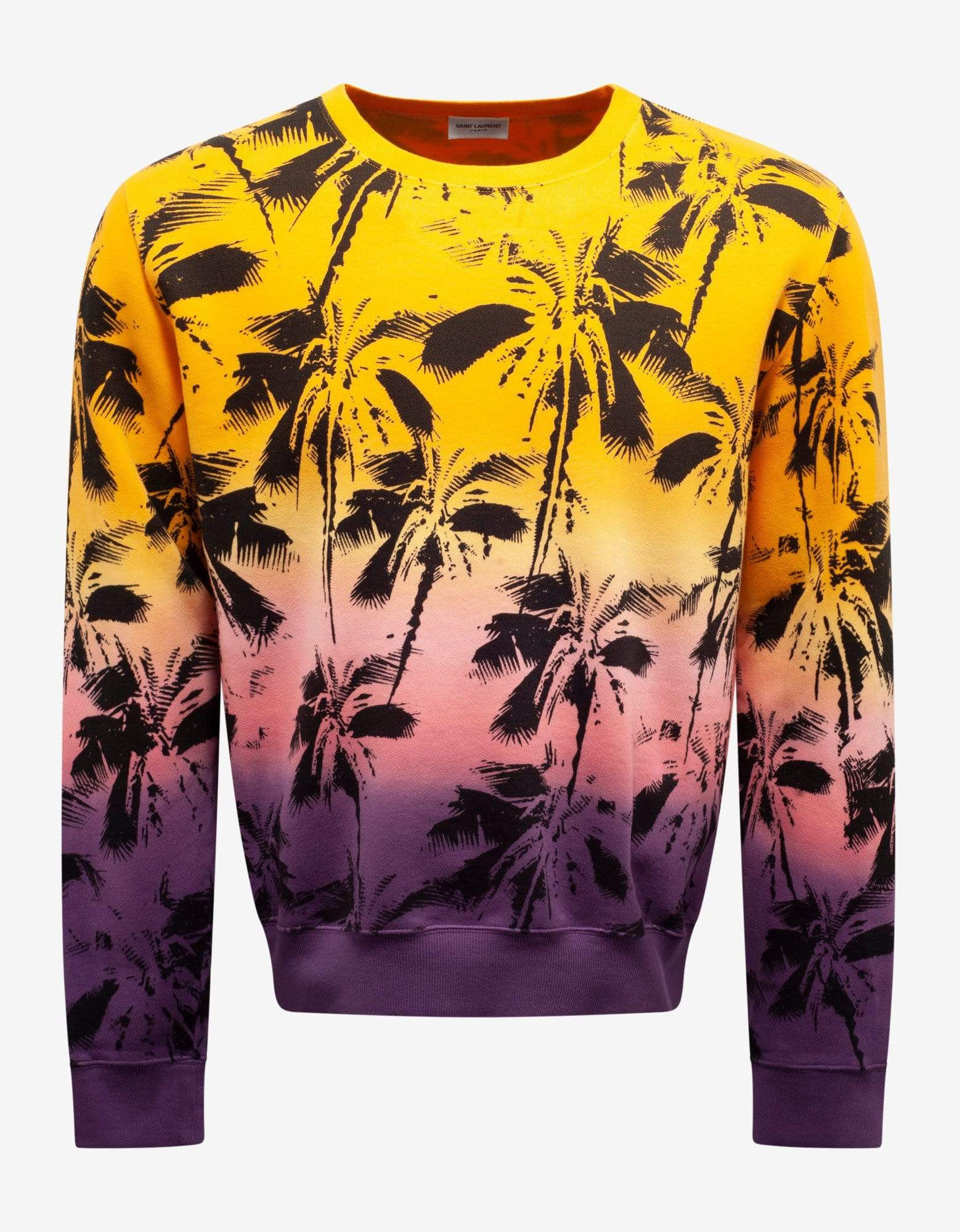 Saint Laurent Multicolour Palm Trees Print Sweatshirt - 2
