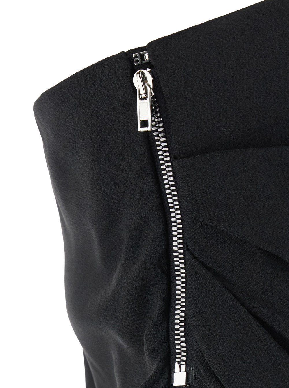 Rick Owens Women 'Lido' Black Long Dress With Straight Neckline And Asymmetric Design In Viscose Ble - 3