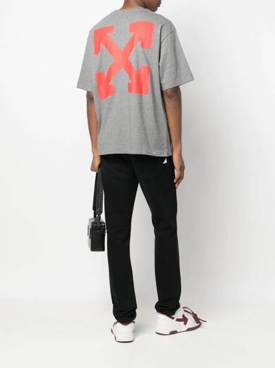 Off-White slogan-print cotton T-shirt outlook