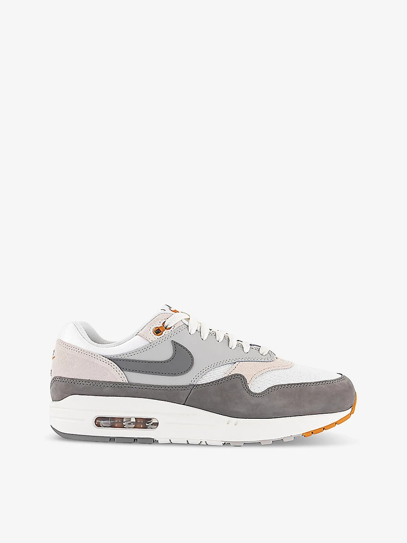 Air Max 1 suede&nbsp;and mesh low-top trainers - 1