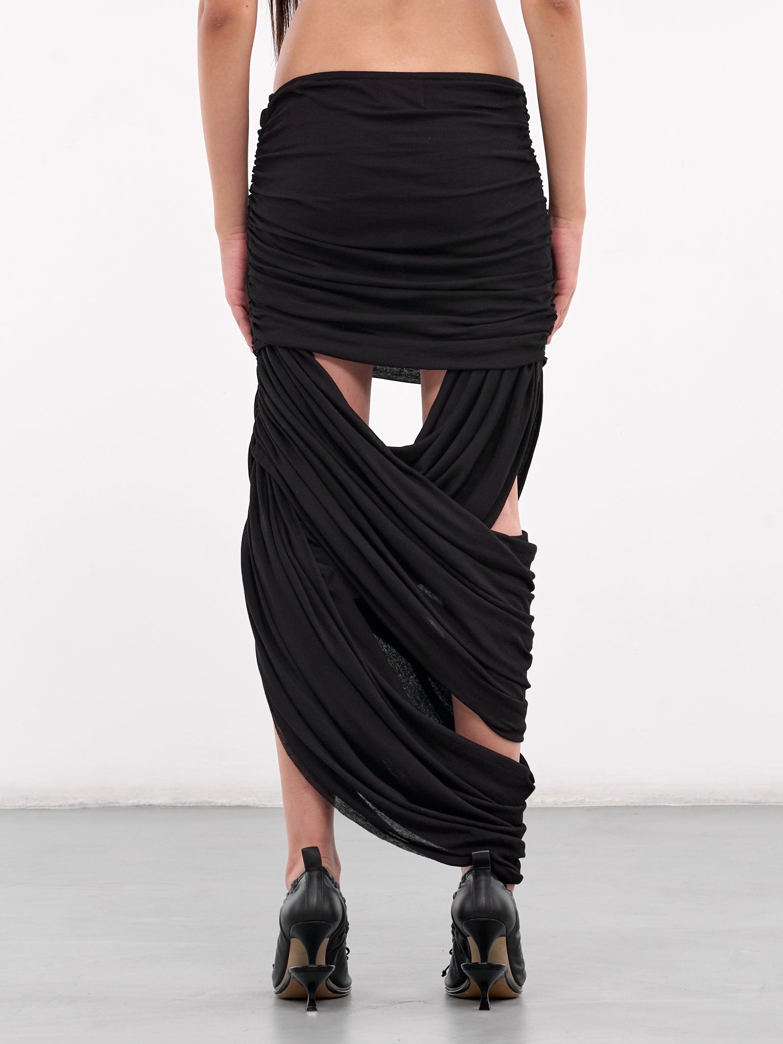Draped Cut-Out Skirt - 3