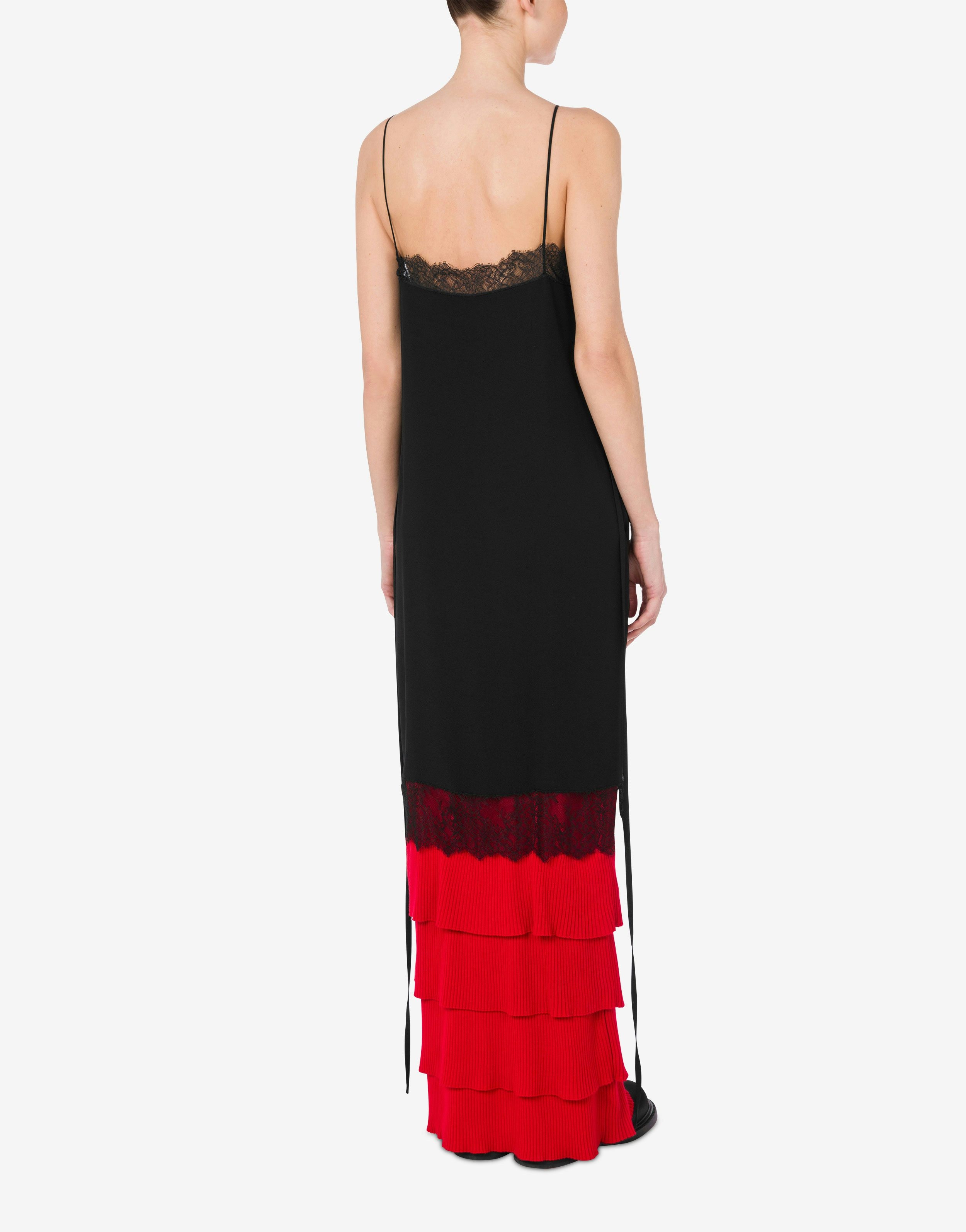 DRESS IN ENVER SATIN RUFFLES MANIA - 3