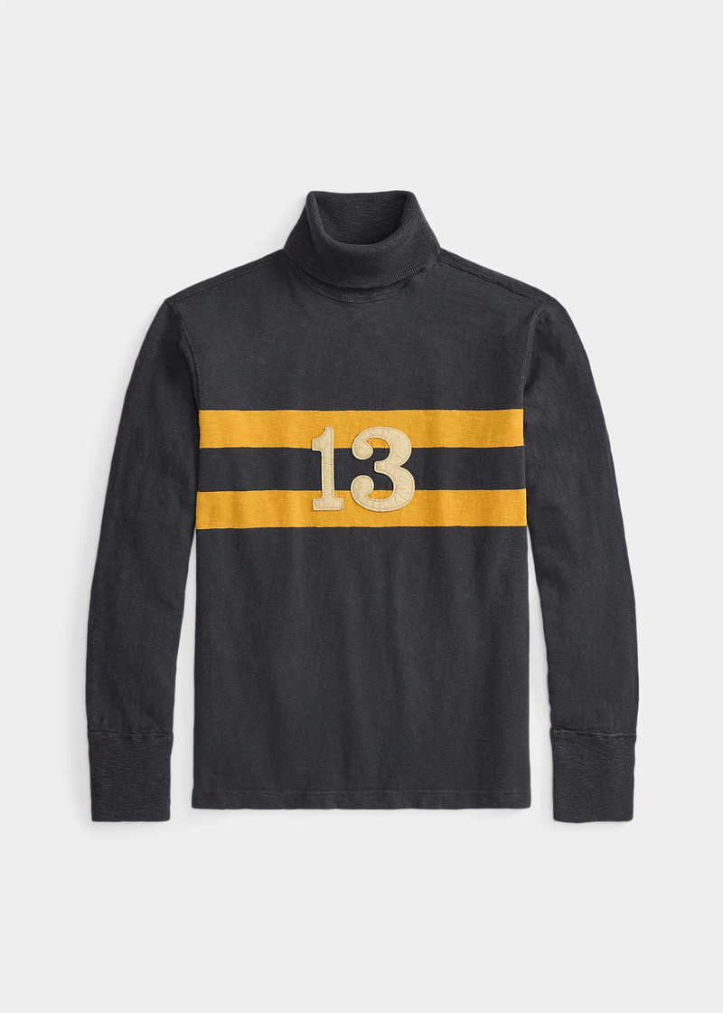 Striped Jersey Turtleneck 1