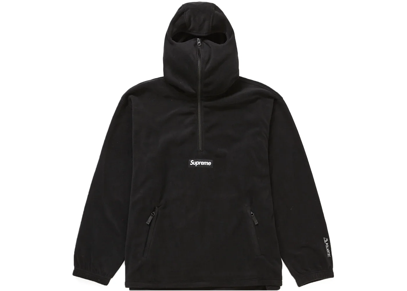 Supreme Polartec Facemask Half Zip Pullover Black - 1