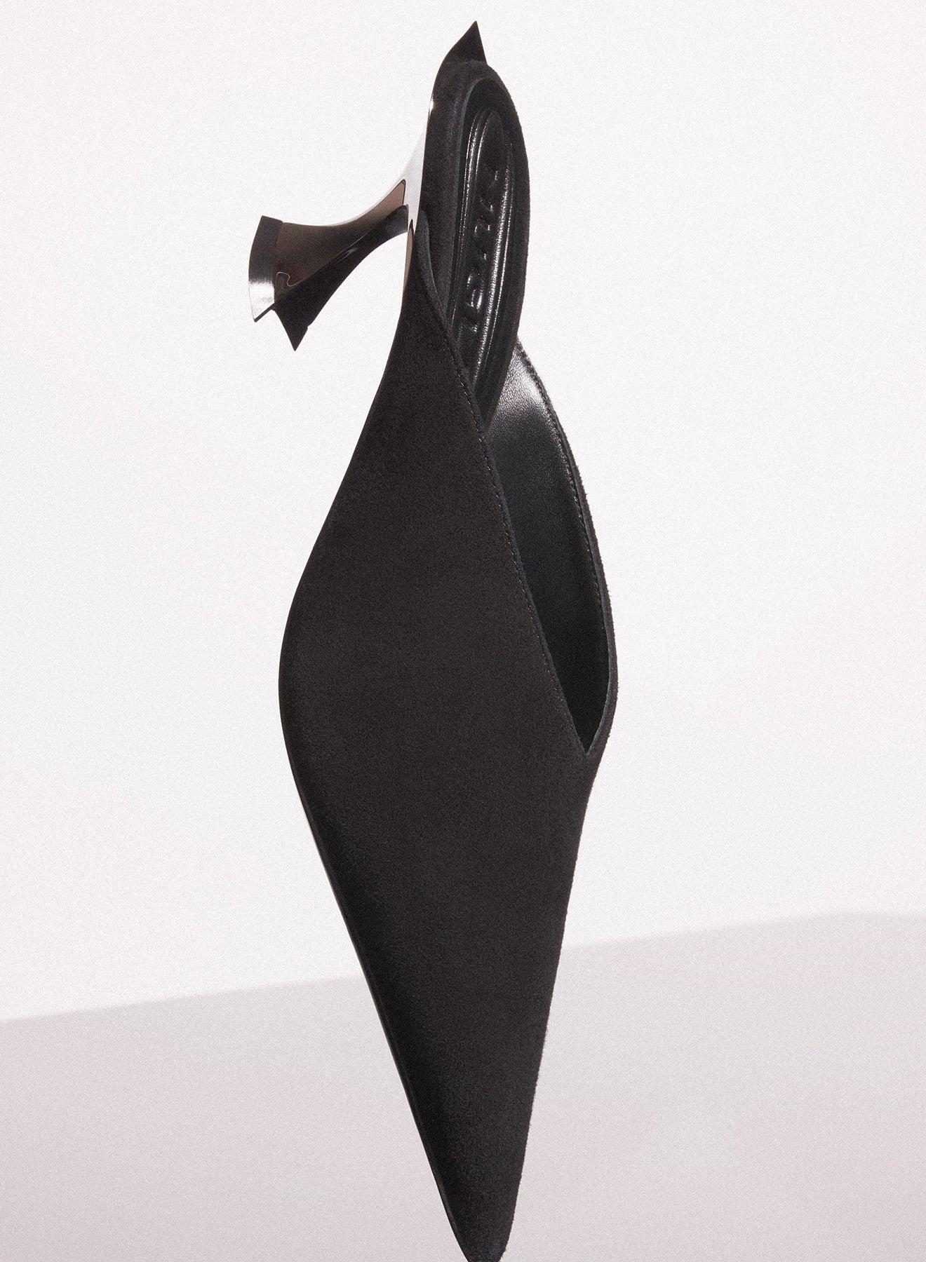 black suede fang 55 mules - 3
