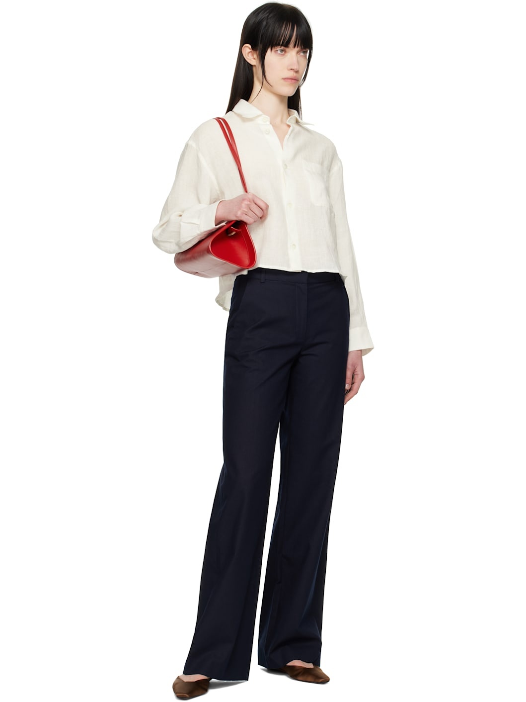 A. P.C. Off-White Sophie Logo Shirt - 4