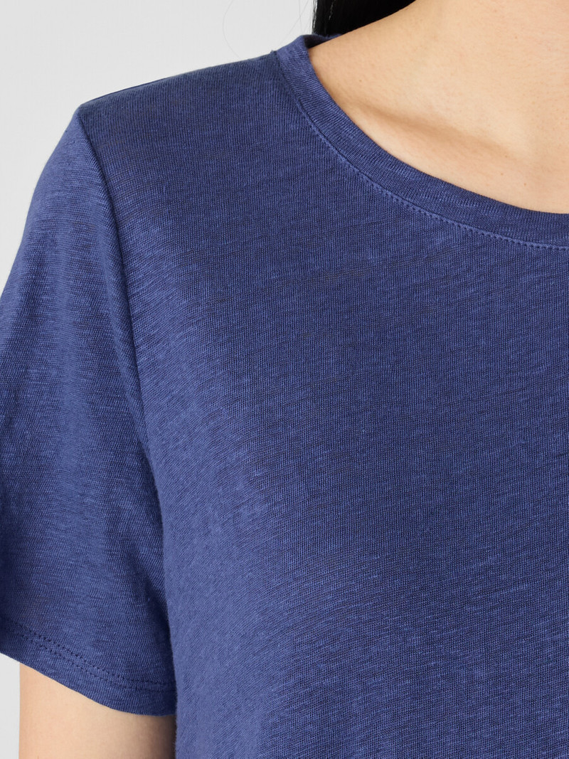 Organic Linen Jersey Crew Neck Tee 5