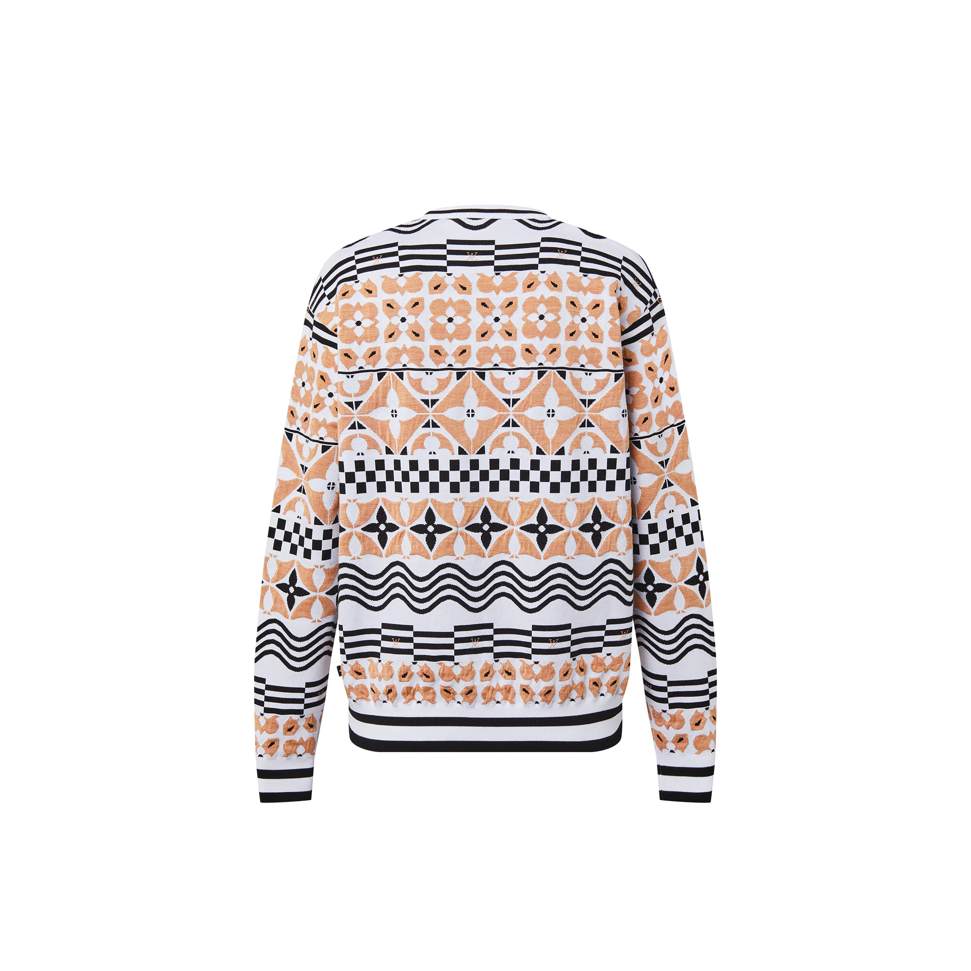 Monogram Tile Jacquard Pullover - 3