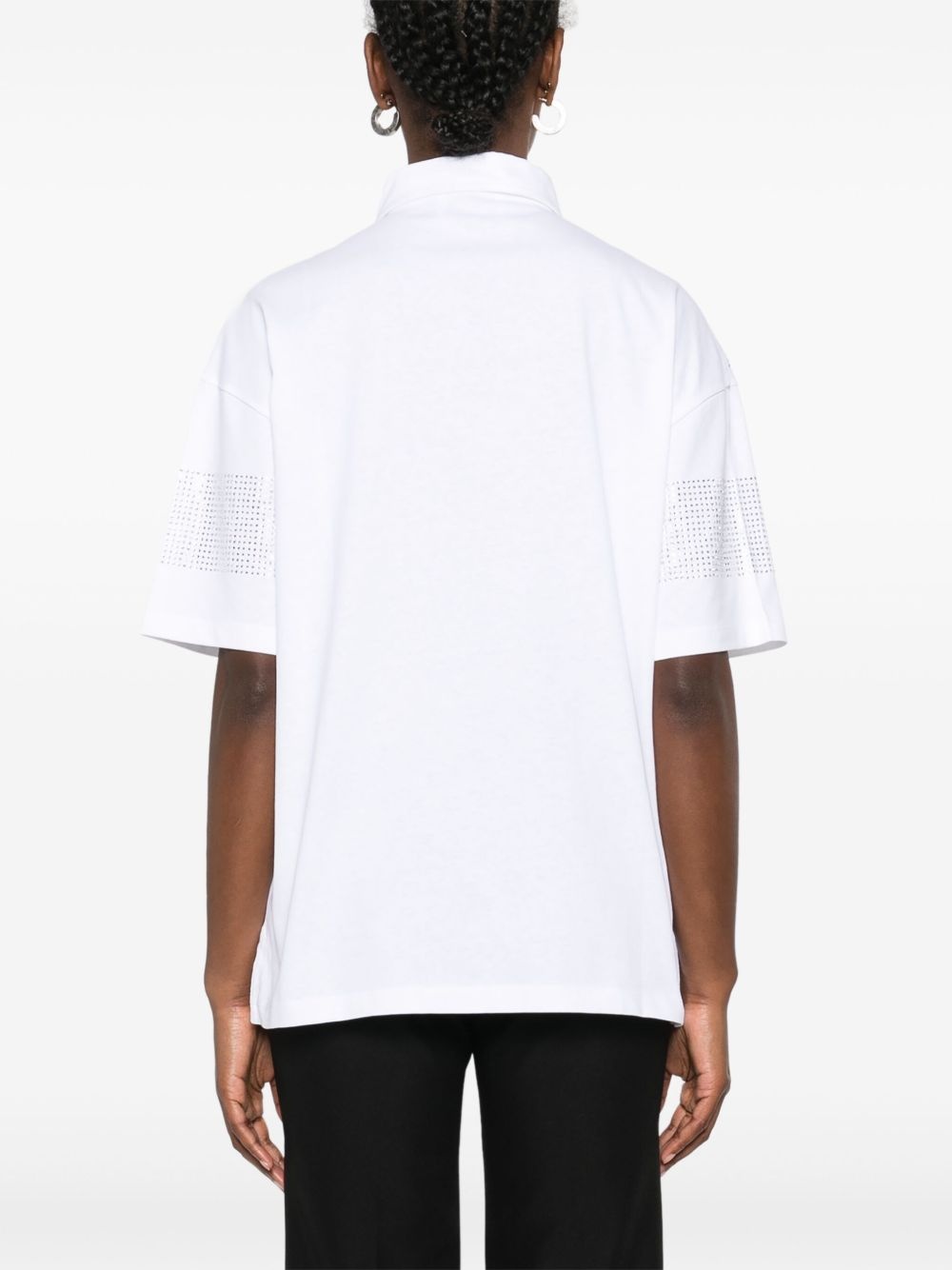crystal-striped polo shirt - 4