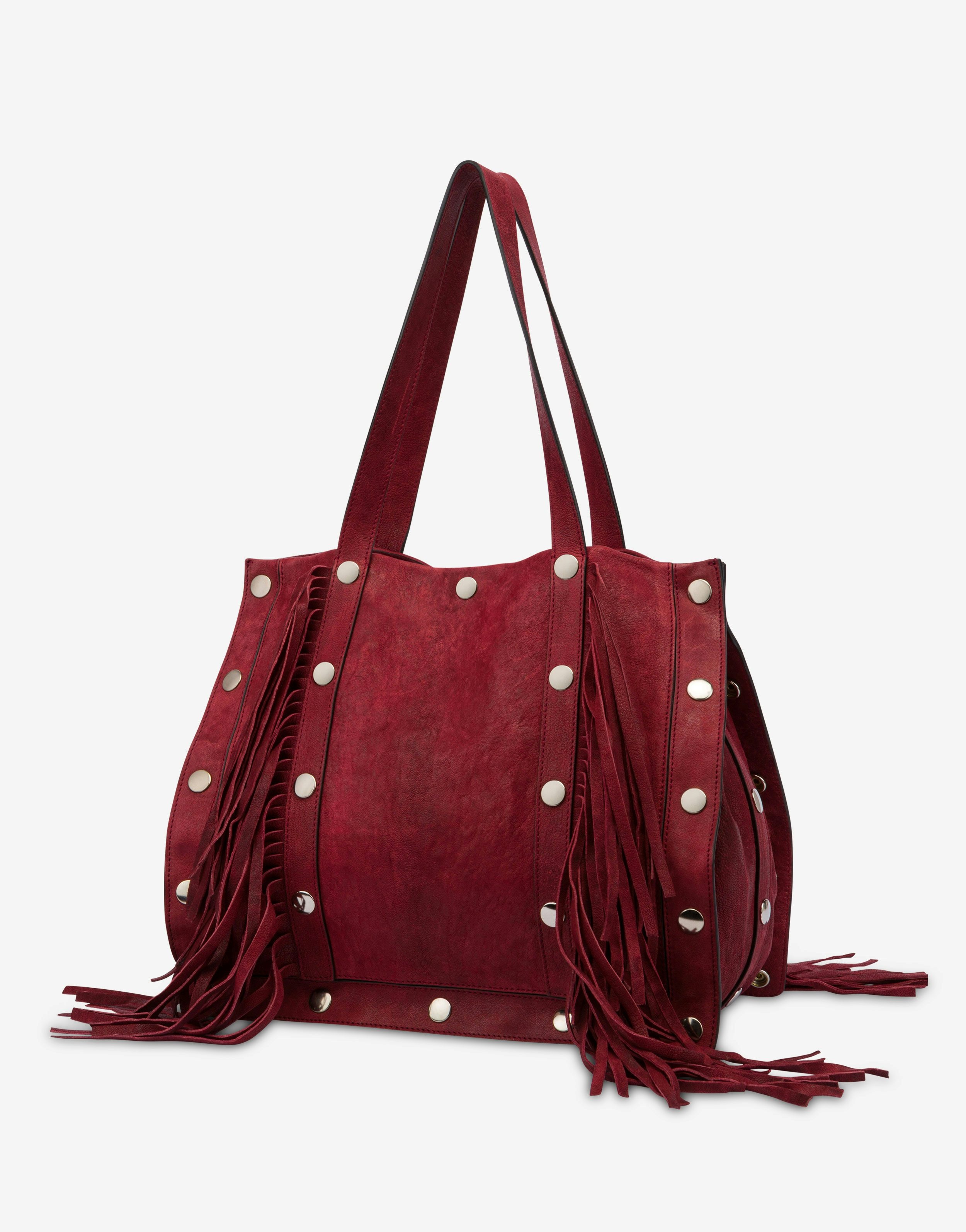 SNAP BUTTONS SHOPPER WITH FRINGES - 2